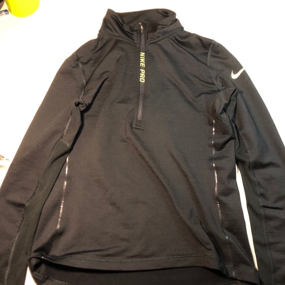 Nike Pro Hyperwarm black half zip